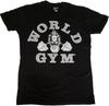 W110 World Gym Футболка для бодибилдинга с кислотной стиркой Логотип гориллы