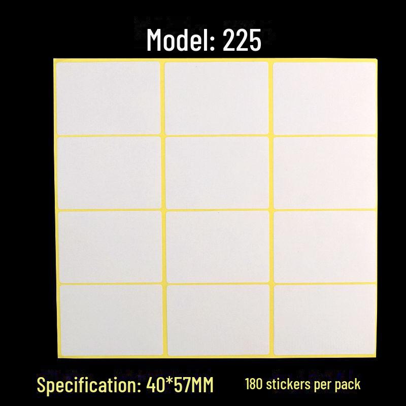 A5 Self-Adhesive Blank White Stickers for Printing and Handwriting Labels