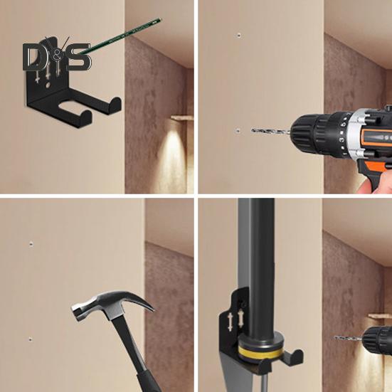 Вешалка для штанги настенная стойка для штанги вертикальная с порошковым покрытием металлический держатель для штанги удерживает штангу размером до 33 мм для дома гаража спортзала