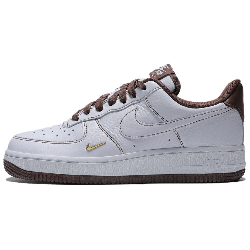 Nike Кроссовки Air Force 1 для скейтбординга Женские Белые Золотые Коричневые IX5020-121