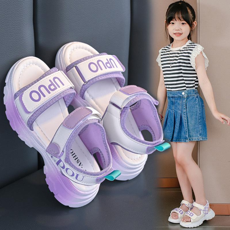 Children Shoes Comfortable Thick Soled Sandals Fashionable Outdoor Beach Casual Sandals Girls Summer Sandals