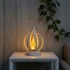Energy Saving Exterior Porch Lamps Solar Flame Lantern, Garden Hanging Metal Outdoor Waterproof Decorative Yard Lighting Lantern for Patio Decor Rust