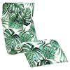 Folding Sun Lounger with Leaf Pattern 175 x 54 x 8.5 cm Oxford Fabric