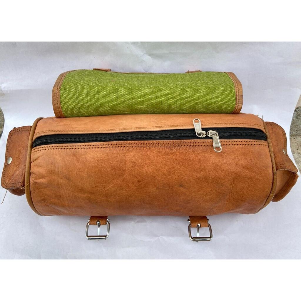 Винтажная сумка для инструментов из козьей кожи Сумка для хранения передней вилки Седельная сумка