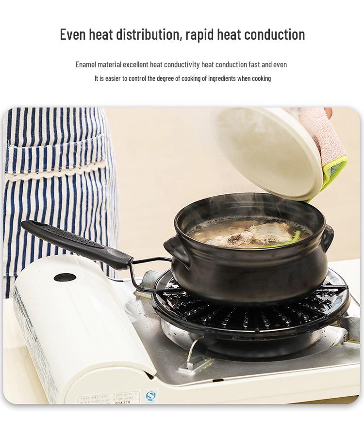 Японская газовая плита Эмалированная тепловая пластина для подогрева молока - Проводящая тепло, защита от ожогов
