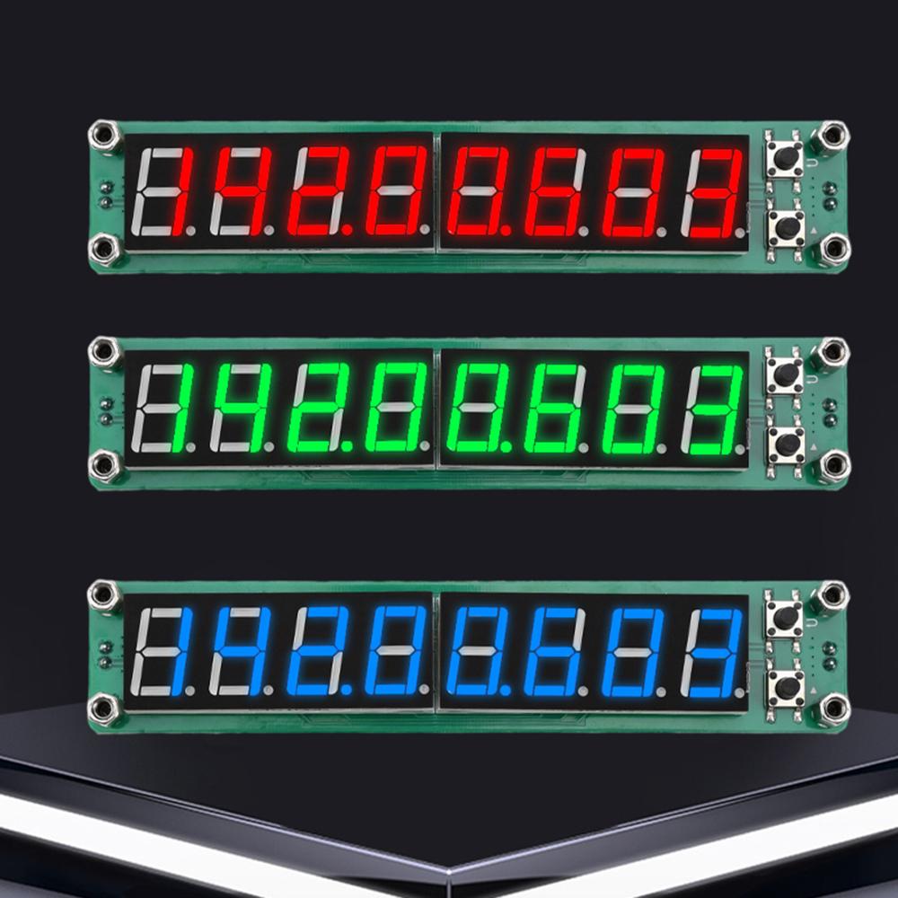 8-Bit Signal Frequency Counter 0.1MHz~1200MHz RF Cymometer Meter Digital Tube Display Frequency Module Frequency Tester Counter