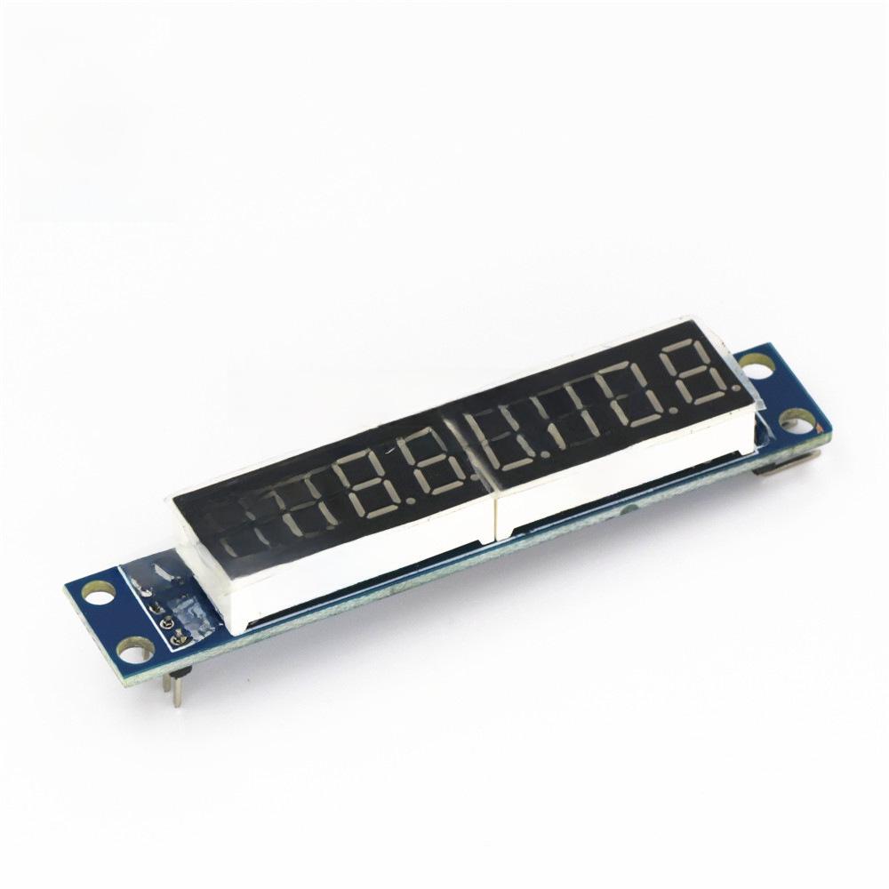 MAX7219 8-bit LED Display Module: Cascaded Serial Control Via 3 IO Ports