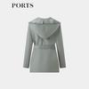 PORTS Women's Hooded Wool Blend Coat
