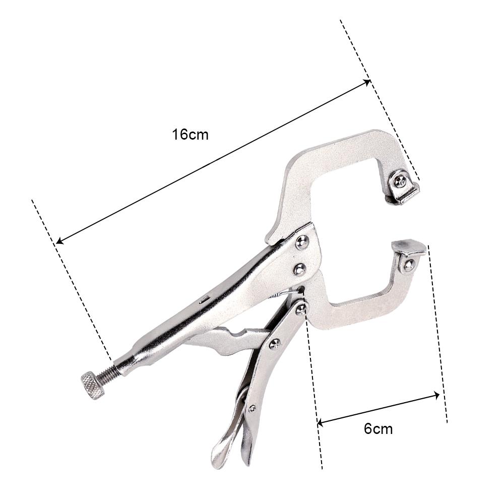 C Clamp Weld Clip Woodwork  Fix Plier  Pad Wood Work  Alloy Steel  Hand Tool Pincer Tong Tenon Locator