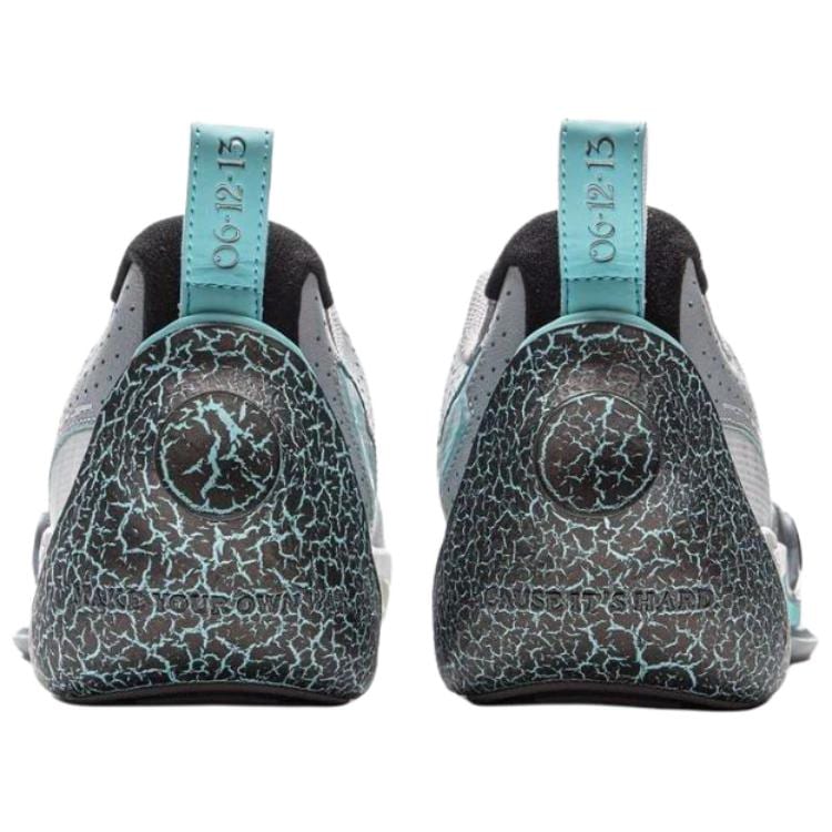 Li Ning Abrasion Resistant Cushioning Low top Basketball Shoes Men's Gray Blue ABAV001-13