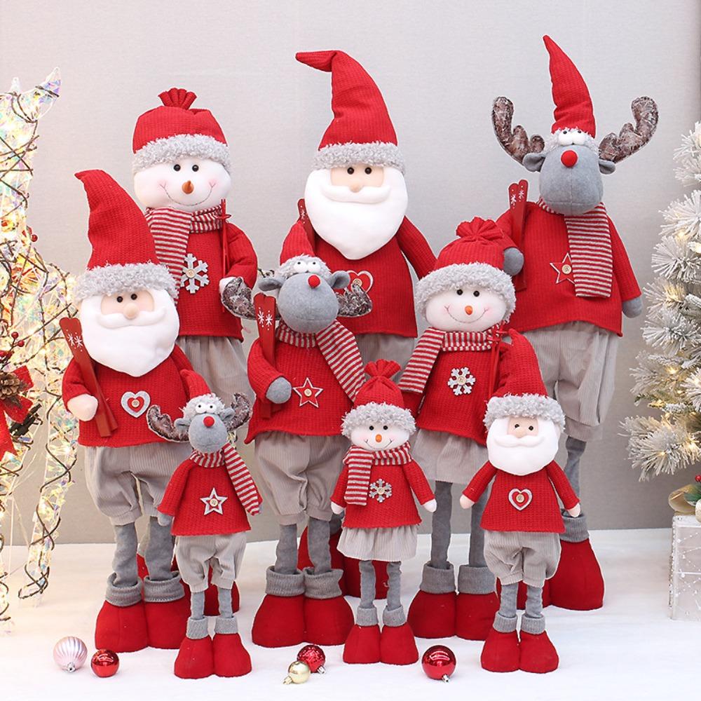 Santa Claus Christmas Doll Elf Soft Merry Christmas Decoration Home Window Decoration