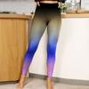 Женские цветные принты эластичные леггинсы для йоги фитнеса бега спортзала спорта активных штанов