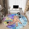 1pc Wednesday Office Round Area Rug, Indoor Mat Suitable For Office,Bedroom Living Room Home Decor, Room Deco a0926168