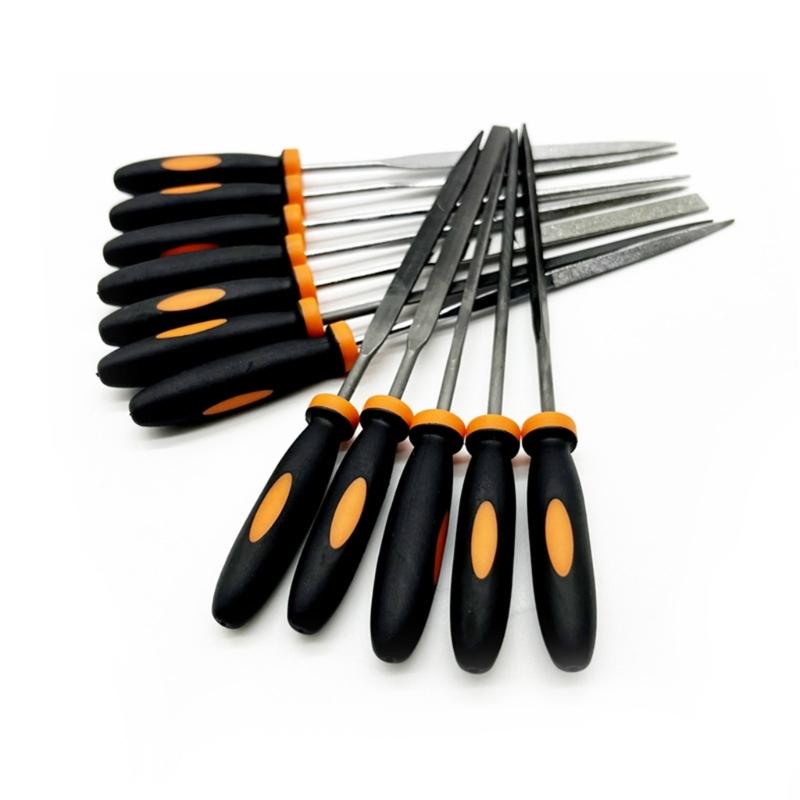 Прочный набор напильников из 13 предметов со щеткой для чистки Полный набор напильников со щеткой для чистки для разнообразных нужд придания формы материалам
