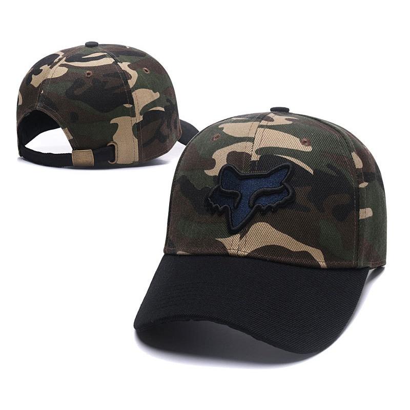 Мужская кепка-тракер Fox Racing с регулируемой застежкой-кнопкой и стильным принтом лисы**