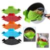 Pasta Strainer Kitchen Gadgets Strainers And Colanders Silicone Strainer Clip On Strainer For Pots Kitchen Strainer For Meat Vegetables Fruit