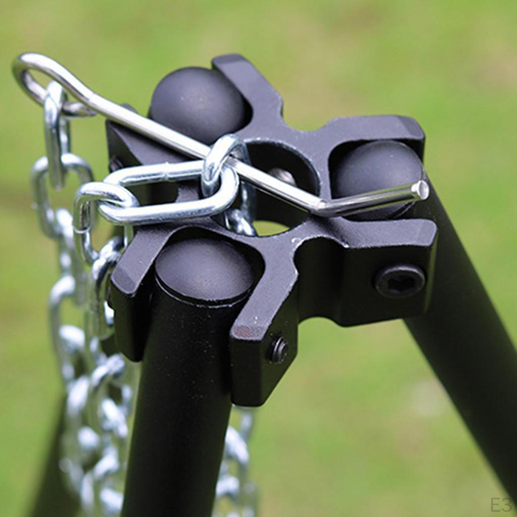 Штатив для кемпинга, штатив для походов, рыбалки и приготовления пищи с сумкой для хранения посуды для пикника у костра