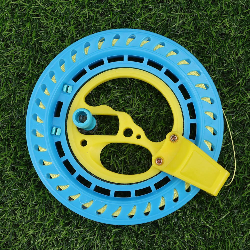 Grip Twisted String Line Round Blue Kite Reel Winder Fire Wheel Handle Tool String Flying