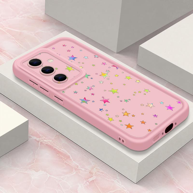 Чехол с принтом «Разноцветные звезды» для Samsung Galaxy A57 A37 A27 A17 5G A56 A36 A26 A16 A55 A54 S21 FE S22 S23 S24 Plus S25 S26 Ultra Ударопрочный бампер