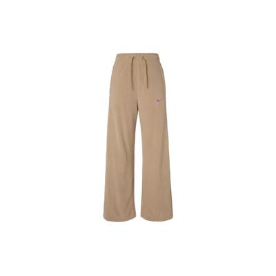 Женские спортивные брюки с широкими штанинами и вышитым логотипом, цвет хаки DV4362-258