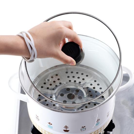 5 шт. стальная универсальная домашняя кухонная крышка из нержавеющей стали с круглой крышкой для кастрюли