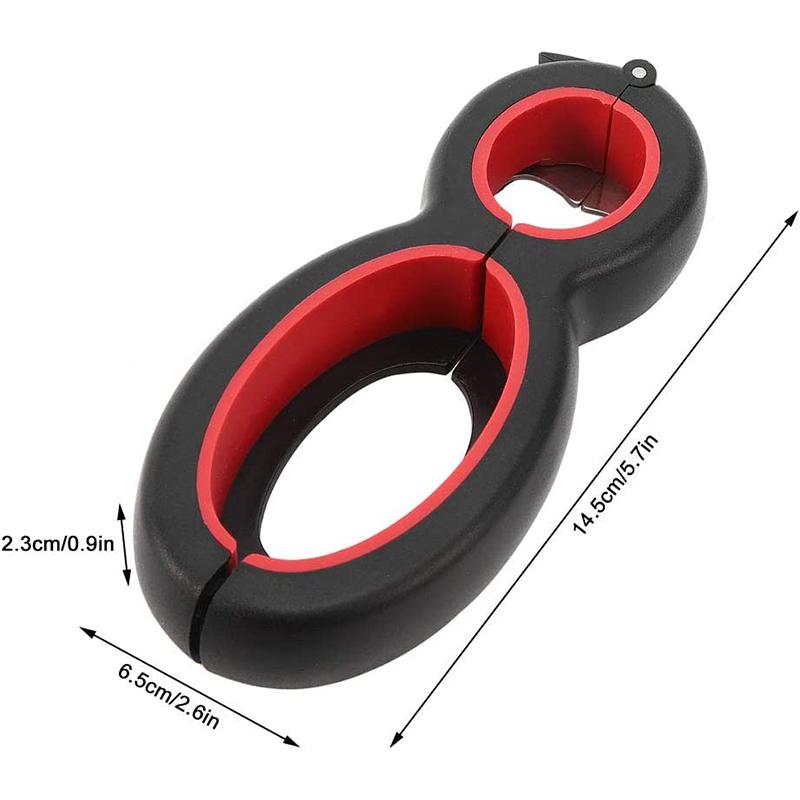 Multifunctional 6 in 1 Can Opener Simple Beer Bottle Opener Jar Gripper Can Beer Lid Twist Off Opener