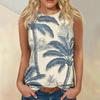 Women's Fashion Summer Round Neck Tank Top Lightweight Sleeveless  Print Tank Top
