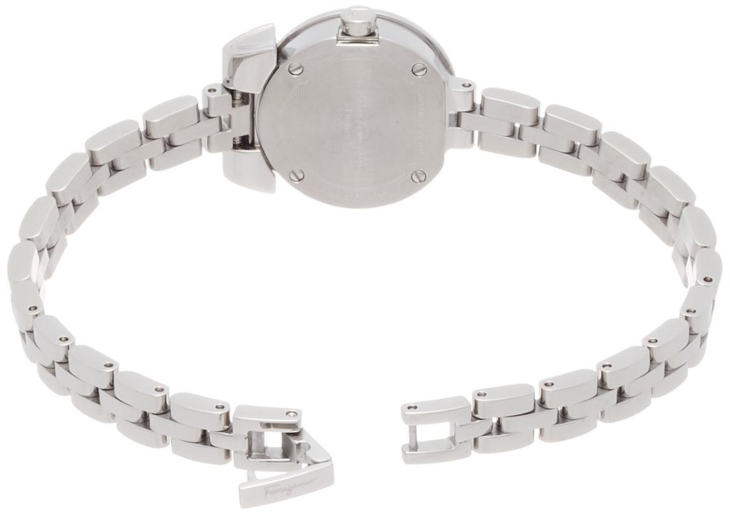 Часы GANCINO Циферблат из розового перламутра Нержавеющая сталь Сапфировое стекло Кварцевые 22 мм Швейцарские часы FBF070017 Серебристый [Ferragamo] Женские [Товар]