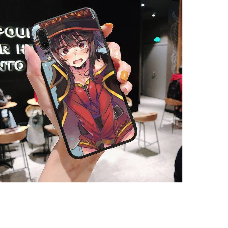 Чехол для телефона японского аниме Konosuba Megumin для Huawei P30 plus P8 lite P9 lite, чехол для Psmart P20 pro P10 lite