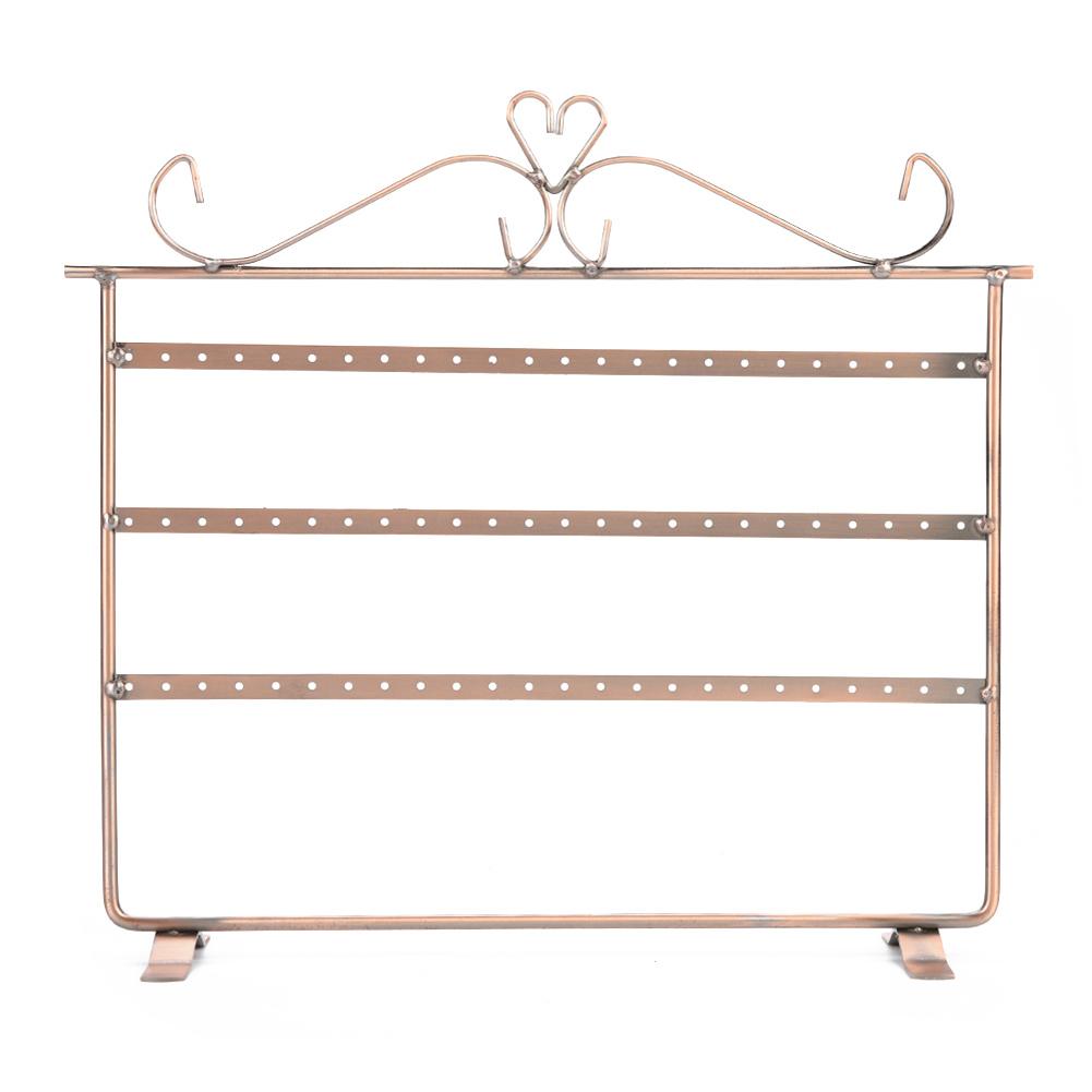 72 отверстия Серьги Ожерелье Браслет Подставки для ювелирных изделий Вешалка Держатель Стойка Античная бронза