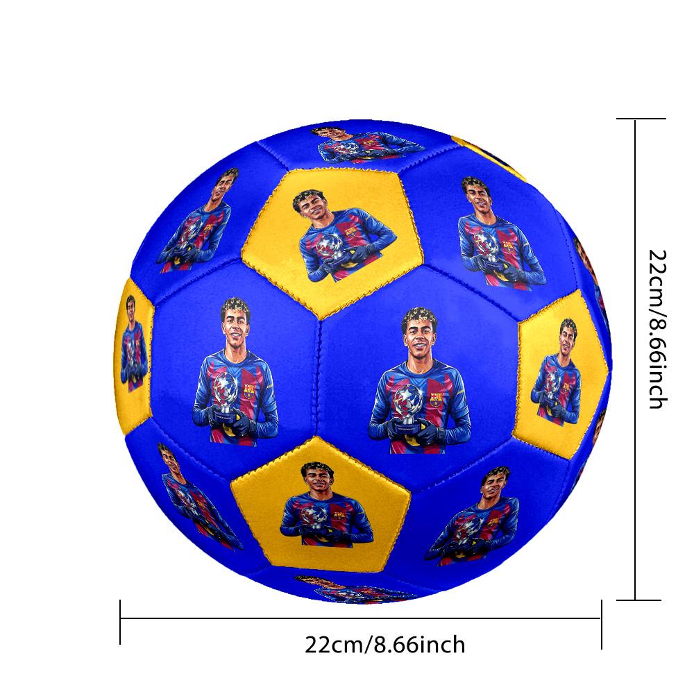Lamine Yamal's Lamine Yamal Spain Football Size 5 Soccer Football Machine Sewn Indoor/Outdoor Training and Matches Sports Enthusiast Gifts