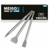 MEIßOX Chisel Set SDS Plus Chisel Flat Chisel Pointed Chisel Spade Chisel 3-piece