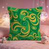 Luxury Glitter Flow Pattern Cushion Cover Premium Comfort Reversible Pillow Cove Two in One Design for Any Room  Car Interior