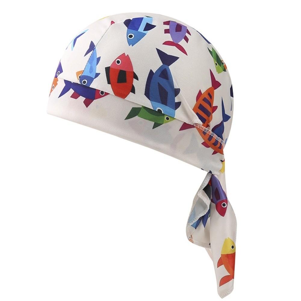 Paisley Print Hijab Caps Quick Dry Pirate Hat Bandana Headscarf Outdoor Activities