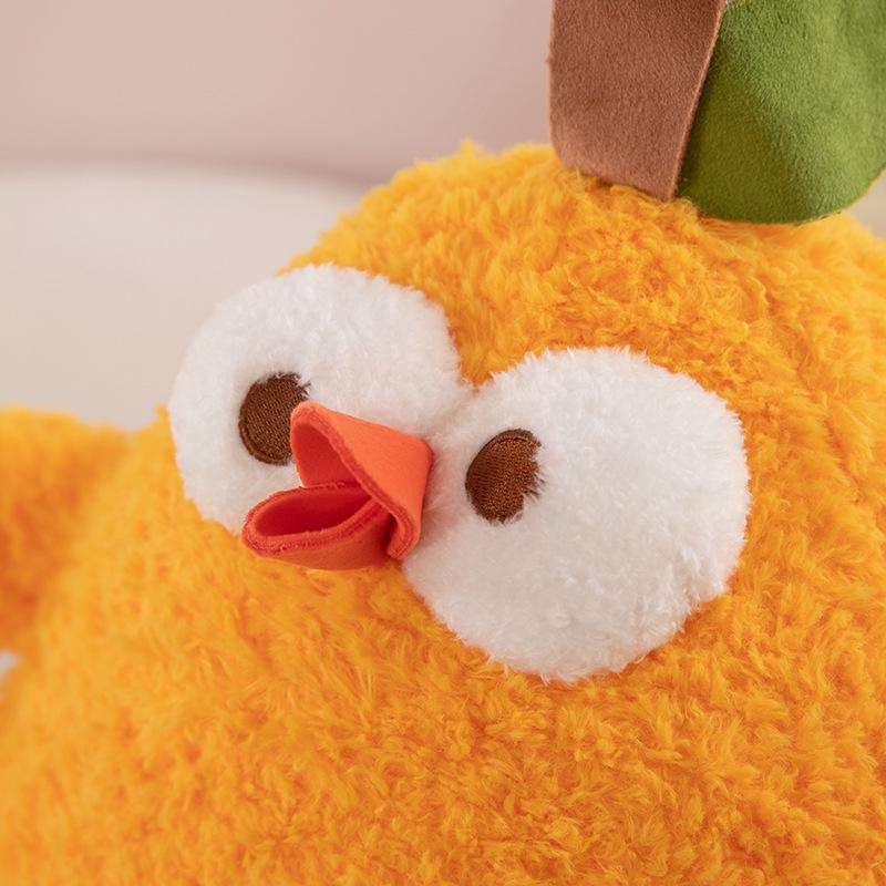 Orange Dumpling Plush: Cute Little Yellow Chicken Doll