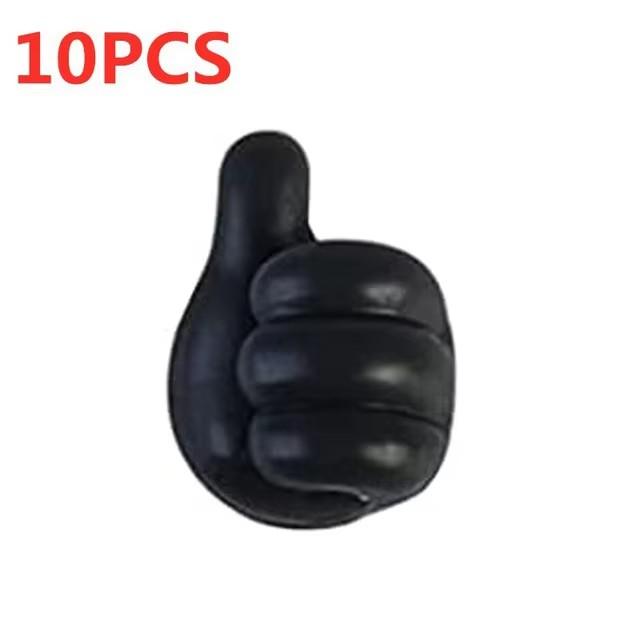 4/10 шт. Самоклеящиеся силиконовые настенные крючки для большого пальца, многофункциональные самоклеящиеся крючки для органайзера кабелей, настенные крючки для ключей, крючки для хранения