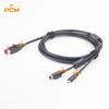 24V Powered USB to USB-C Hosiden-M Din 3 Pin Power Cable for POS Printer Scanner Mice Keyboard Industrial PoweredUSB Hub Card