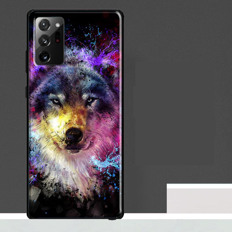 Чехол-Арт с Воем Волка для Samsung Galaxy S25 Ultra S23 S22 S21 S24 Ultra S9 S10 S20 Plus S25 FE