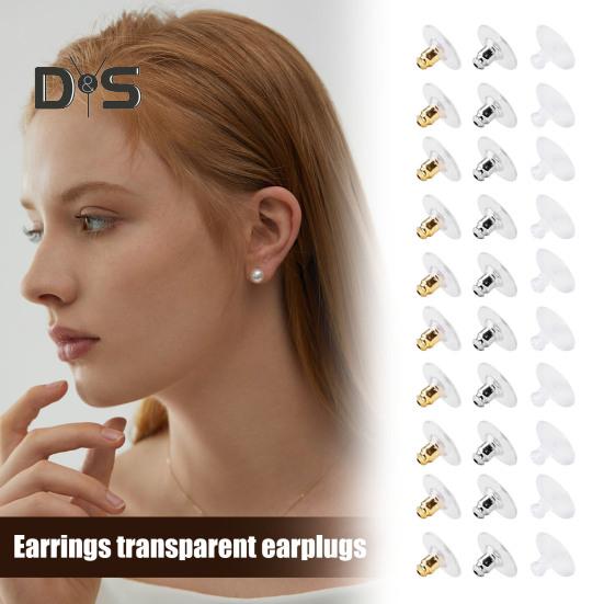 120 шт. Подставки для сережек с подушечкой Гипоаллергенные фиксаторы для сережек Акриловые подставки для сережек Замена для потерянных подставок для сережек Изготовление сережек своими руками