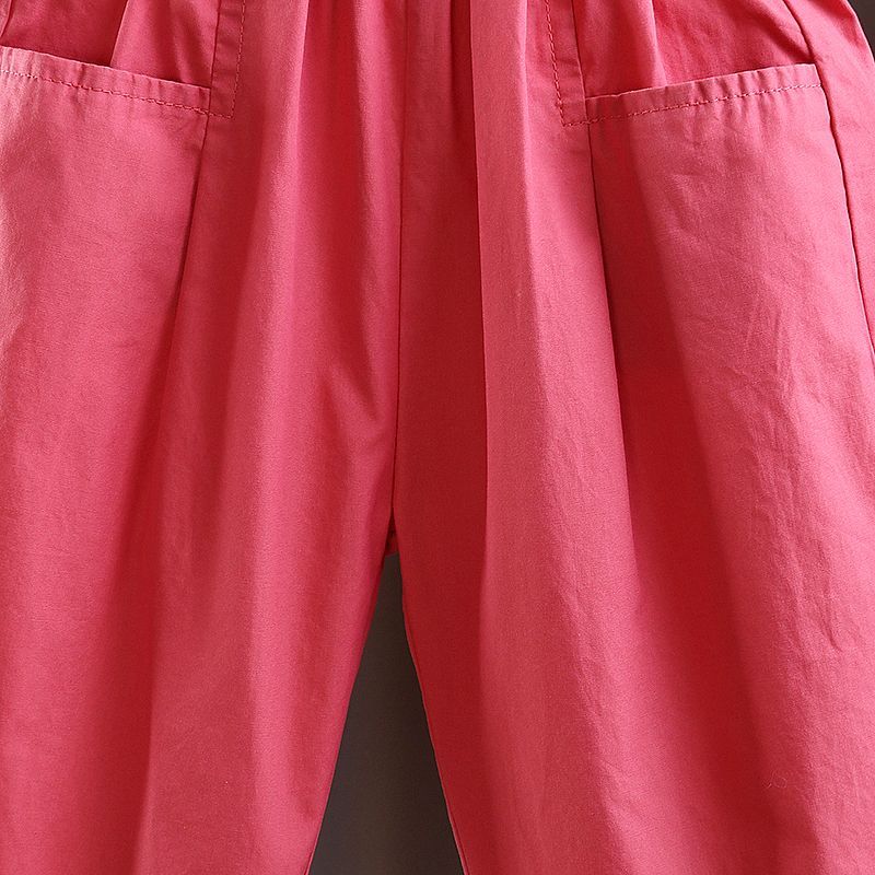 New Mosquito Proof Pants for Girls Summer Outerwear Cotton Casual Straight Leg Pants Children's Sports Loose Thin Pants