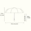 Folding umbrella Colorful musical notes pattern, black background. Creative portable folding umbrella Christmas and other holi