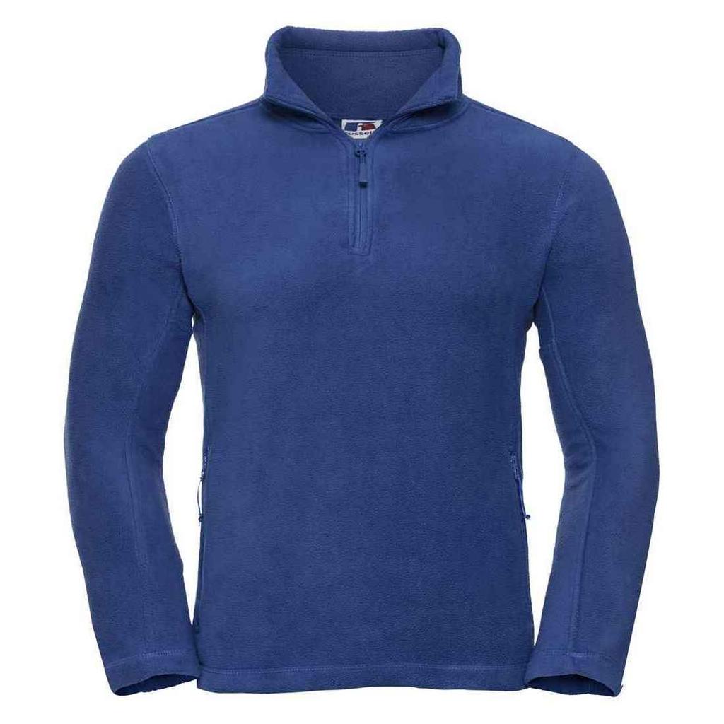 Russell Mens Quarter Zip Outdoor Fleece Top