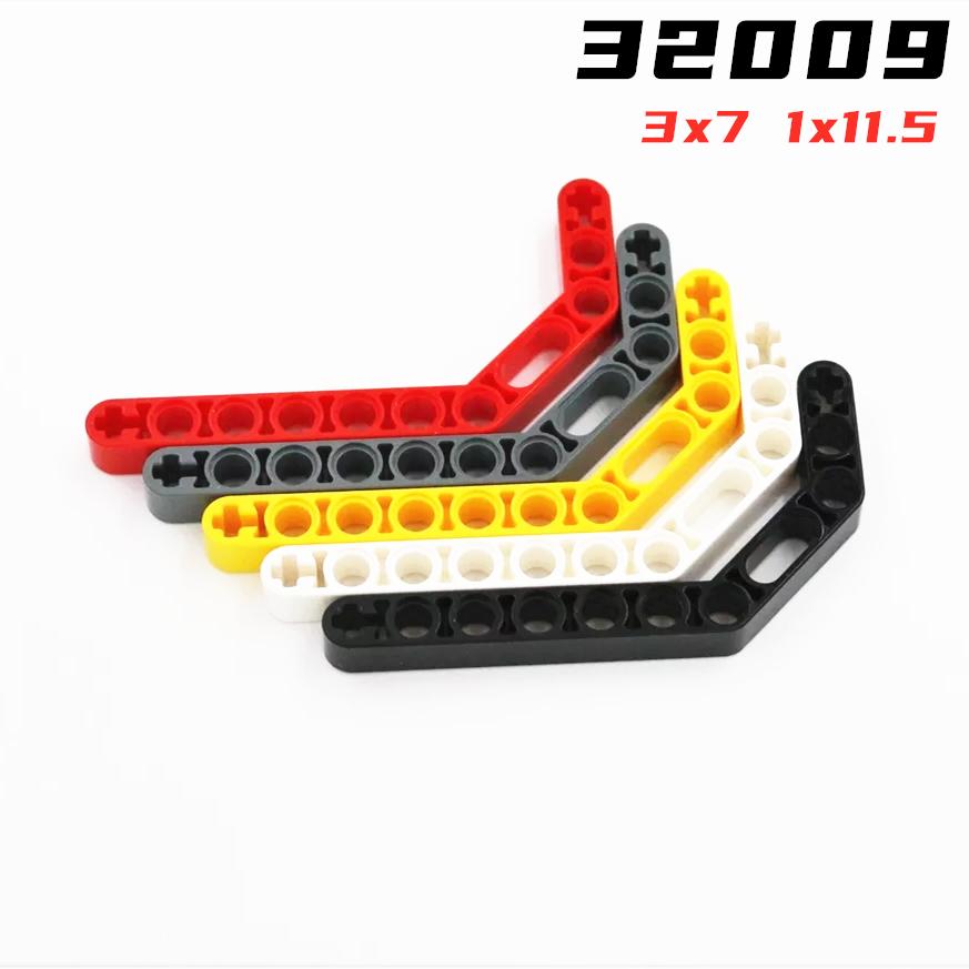 Свинья-радуга Детали MOC 32009 41486 Хай-тек 3x7 Балка-рычаг Модифицированная Изогнутая Толстая 1x11.5 Двойной Кирпич DIY Строительный Блок Детская Игрушка