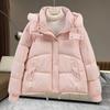 New Winter Cotton Coat, Cotton Jacket, Hooded Korean Style, Versatile and Fashionable Women's Loose Simple and Fashionable Short Jacket