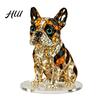 Unique Birthday Gifts for Her Geometric Faux Crystal Animal Sculpture, Sparkling Acrylic Cat/Owl/Eagle/Dog Statue, Photography Prop Ornaments Desktop