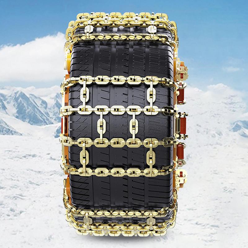 6 шт./компл. цепей для шин для снега и льда, универсальная стальная цепь для шин с сильным сцеплением для снега, льда, грязи, песка