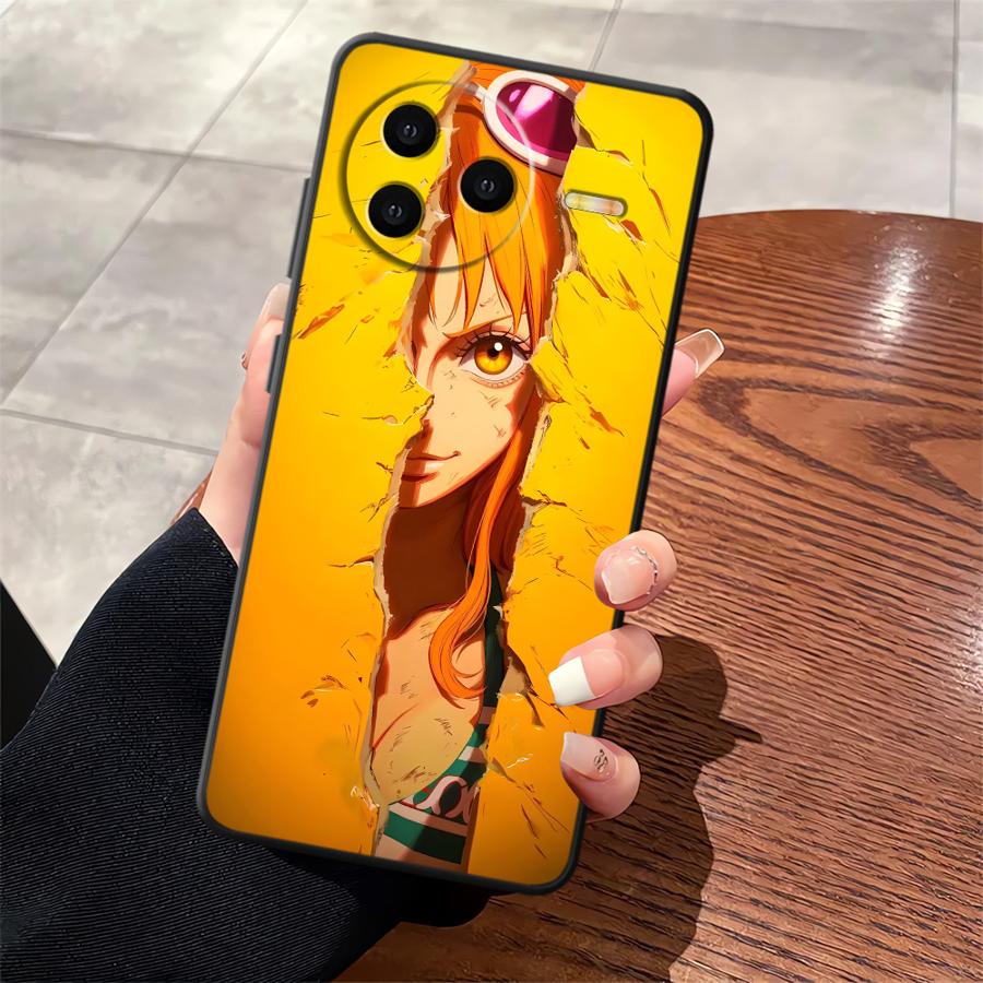 Чехол One Piece Нико Робин Нами для Xiaomi Redmi A5 A3 A4 A1 A2 Plus 13C 9 10 12C 14C K40 K80 Pro Черный Мягкий Чехол для Телефона