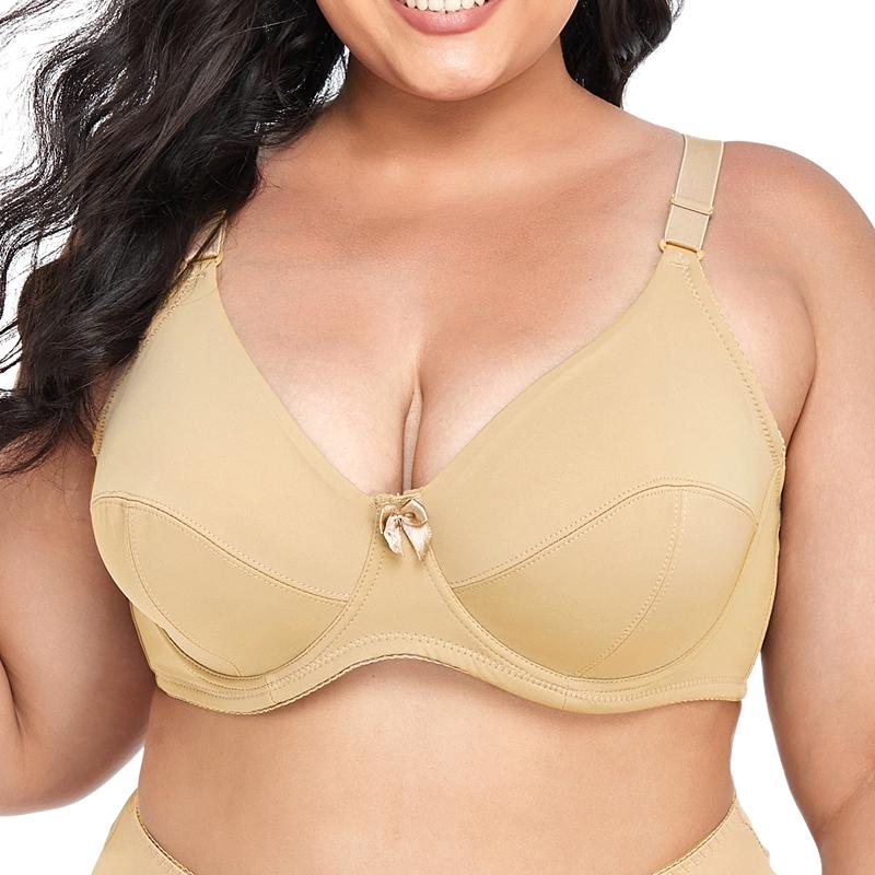 Элегантный бралетт полной посадки для женщин больших размеров - Без подкладки, Ультратонкий комфорт