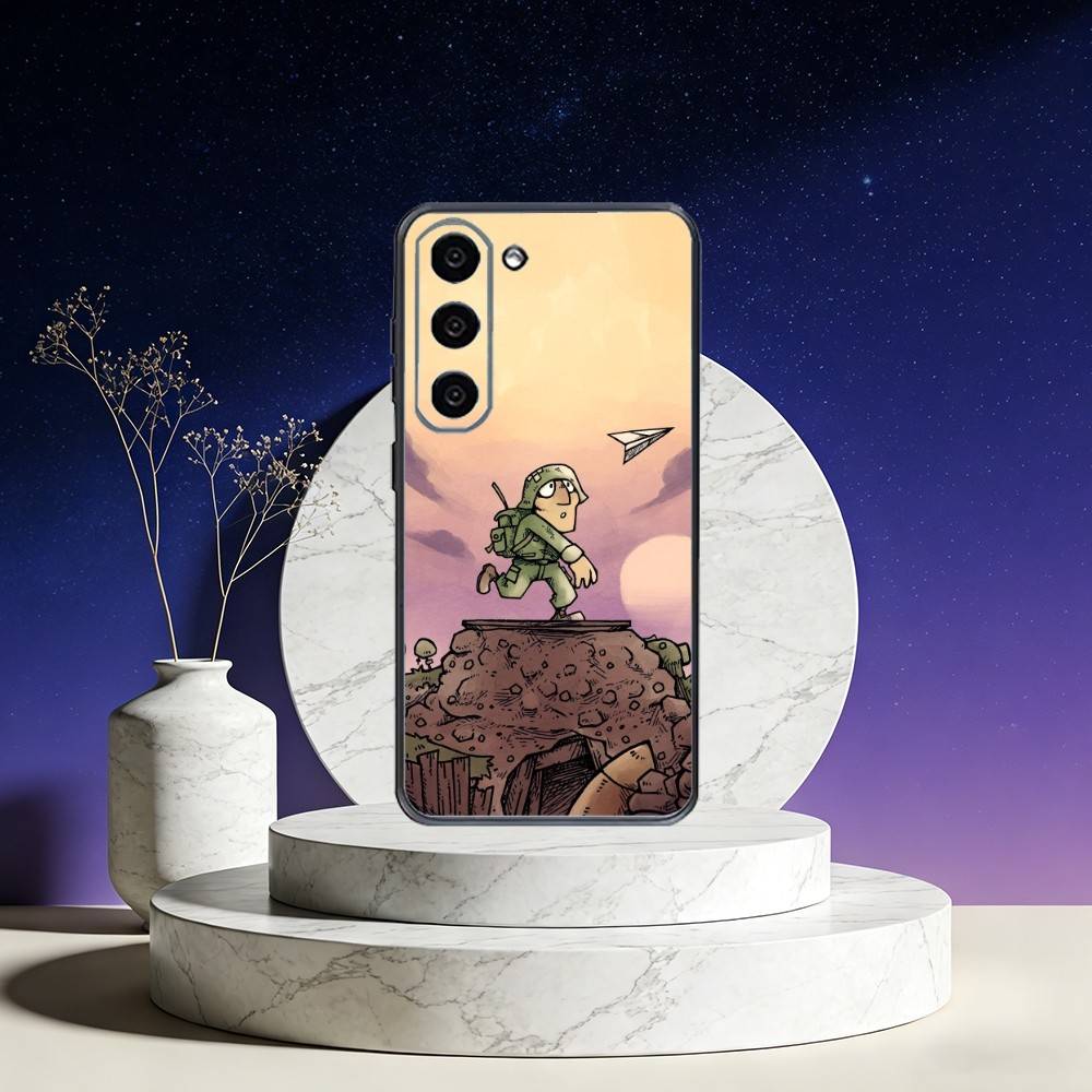 M-Metal-I S-Slug Игровой чехол для телефона Samsung Galaxy A73,A72,A71,A70,A53,A52,A51,Другие Мягкий черный чехол