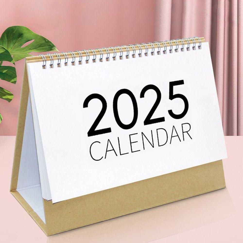 Многофункциональный планировщик, органайзер для календаря на 2025 год, модный настольный бумажный календарь для домашнего офиса